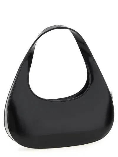 Coperni Curved Glossy Top Handle Bag In Black