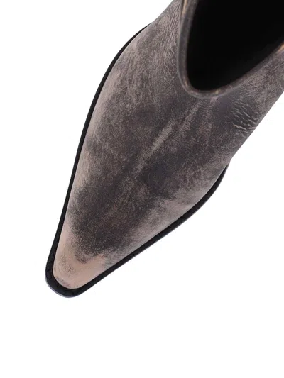 Khaite Clive 25 Leather Boots In Multi