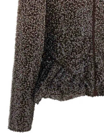 Rotate Birger Christensen Top Rotate Woman Color Beige In Brown