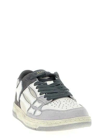 Amiri Low Top Sneakers Featuring Contrast Panels In Gray