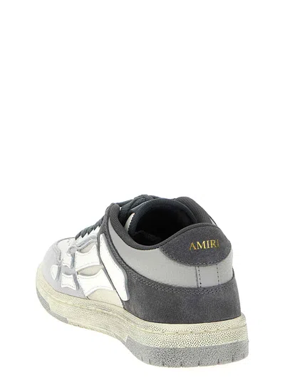 Amiri Low Top Sneakers Featuring Contrast Panels In Gray