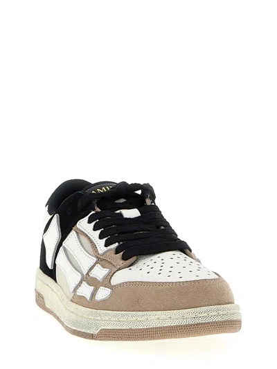 Amiri Low Top Distressed Sneakers In Black