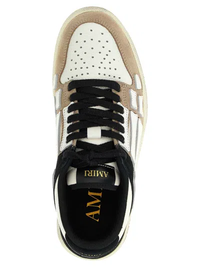 Amiri Low Top Distressed Sneakers In Black