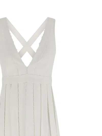 Giovanni Bedin Pearl Dress In White