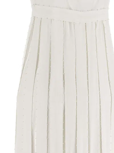 Giovanni Bedin Pearl Dress In White