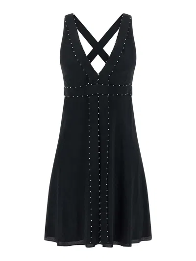 Giovanni Bedin Pearl Dress In Black