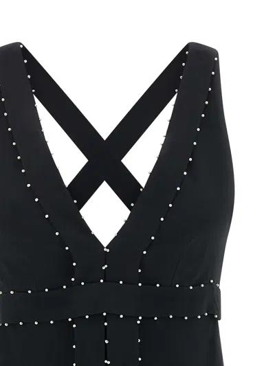 Giovanni Bedin Pearl Dress In Black