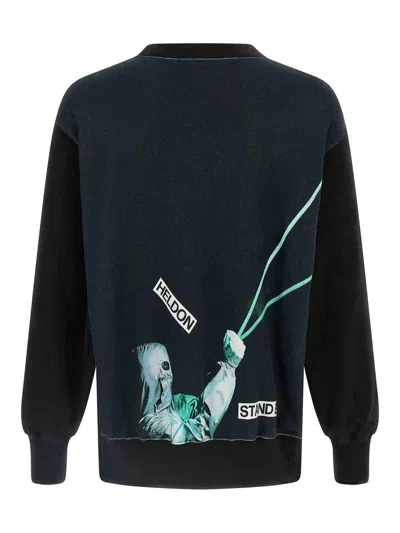 Undercover Graphic Print Crew Neck Sweatshirt In Black