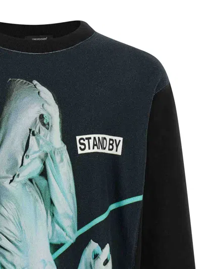 Undercover Graphic Print Crew Neck Sweatshirt In Black