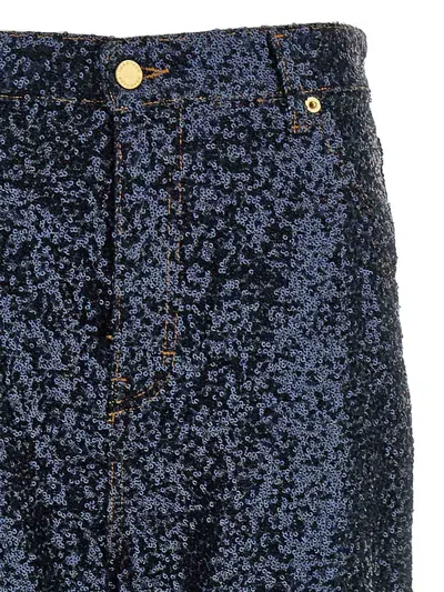 Darkpark 'lisa' Trousers Sequin Embellishment In Blue