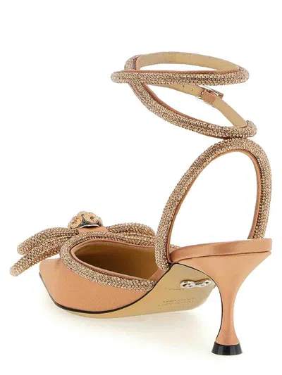 Mach&mach Double Bow Pumps In Neutral