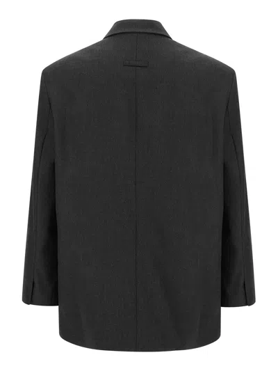 Fear Of God Tailored Single Button Blazer With Notched Lapel In Black