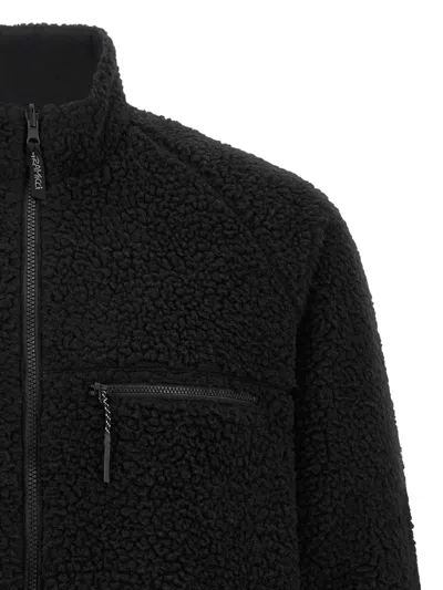 Gramicci Sherpa-fleece Reversible Jacket In Black
