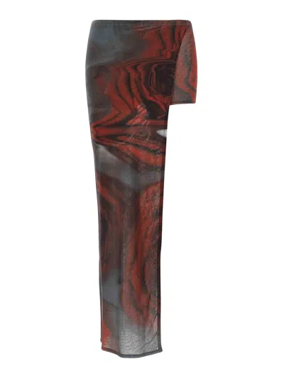 Jean Paul Gaultier 'roses Floues Rouges' Skort In White