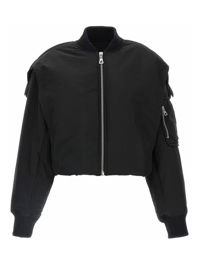 Jean Paul Gaultier Short Zip-up Jacket In Black