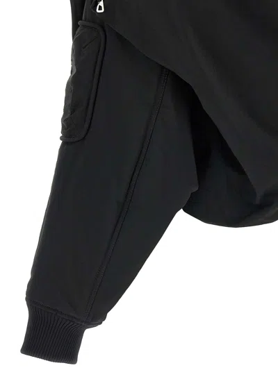 Jean Paul Gaultier Short Zip-up Jacket In Black