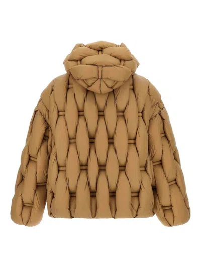 Raxxy 3d Down Jacket In Brown