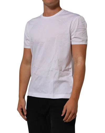 Pre-owned Dolce & Gabbana White Cotton Crew Neck Underwear Tee Men's T-shirt ()