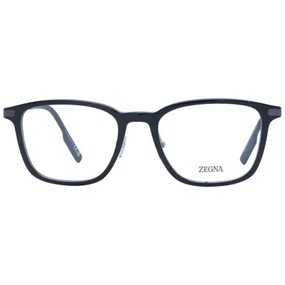 Ermenegildo Zegna Black Men Optical Frames In Black