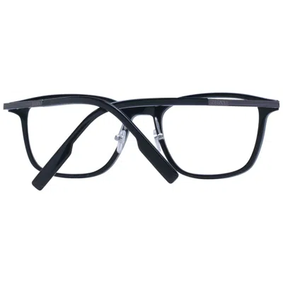 Ermenegildo Zegna Black Men Optical Frames In Black