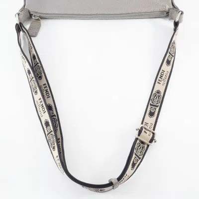 Pre-owned Fendi Gray Leather Shoulder Bag ()