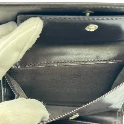 Pre-owned Fendi Zucca Brown Leather Wallet (tri-fold) ()