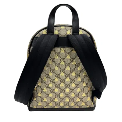 Pre-owned Gucci Beige Gg Supreme Backpack ()