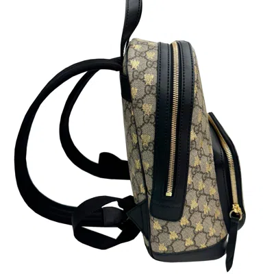 Pre-owned Gucci Beige Gg Supreme Backpack ()