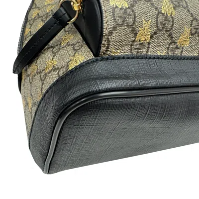 Pre-owned Gucci Beige Gg Supreme Backpack ()