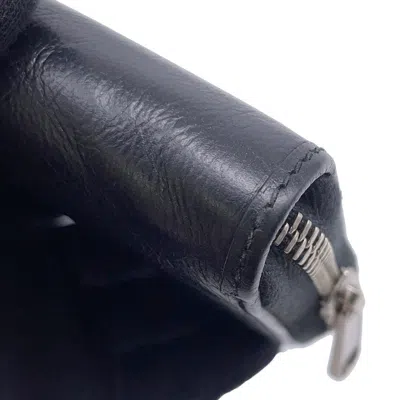 Pre-owned Gucci Black Leather Long Wallet (bi-fold) ()