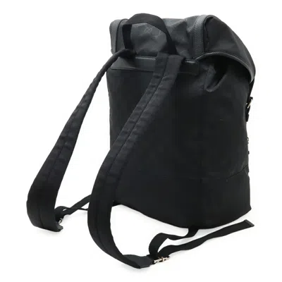 Pre-owned Gucci Black Nylon Leather Backpack ()
