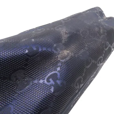 Pre-owned Gucci Blue Gg Imprimé Shoulder Bag ()