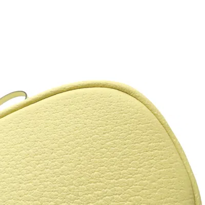 Pre-owned Gucci Yellow Gg Canvas Leather Shoulder Bag ()