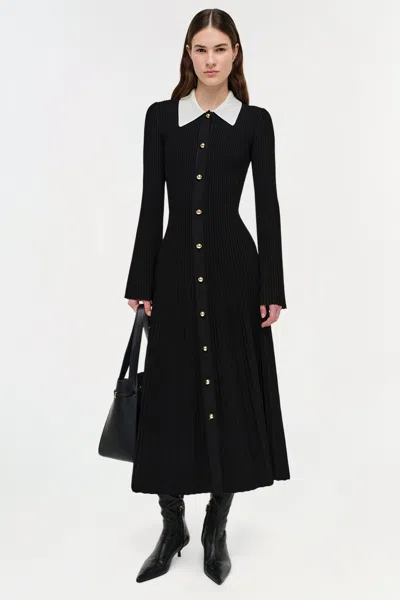 Simkhai Philippa Knit Mini Dress In Black In Black