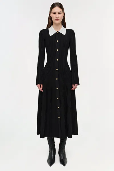 Simkhai Philippa Knit Mini Dress In Black In Black
