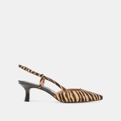 Dolce Vita Odela Heels Tiger Calf Hair In Animal Print