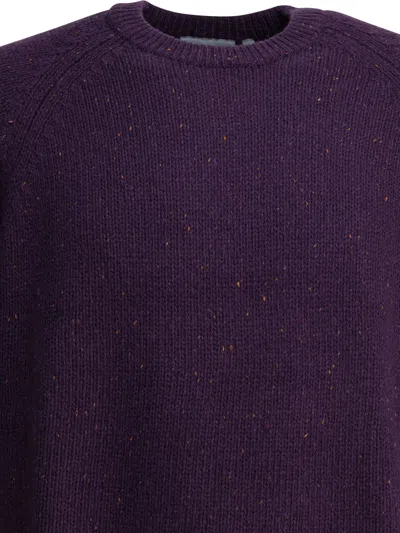 Carhartt Anglistic Knitwear Purple In Purple