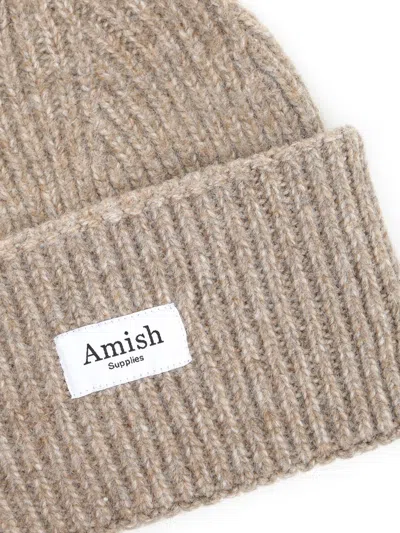 Amish Ribbed Beanie In Neutral
