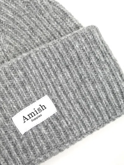 Amish Ribbed Beanie In Gray