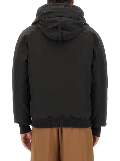 Canada Goose Paradigm Chilliwack Black Label 625 Fill Power Down Bomber Jacket In Black