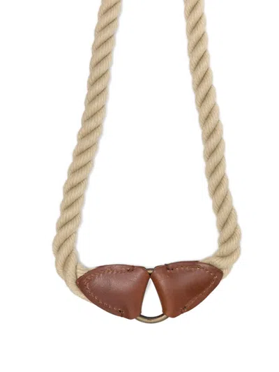 Poldo Dog Couture Bonfire Leash In Neutral