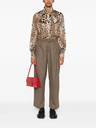 Front Street 8 Bow-tie Printed Blouse In Multi