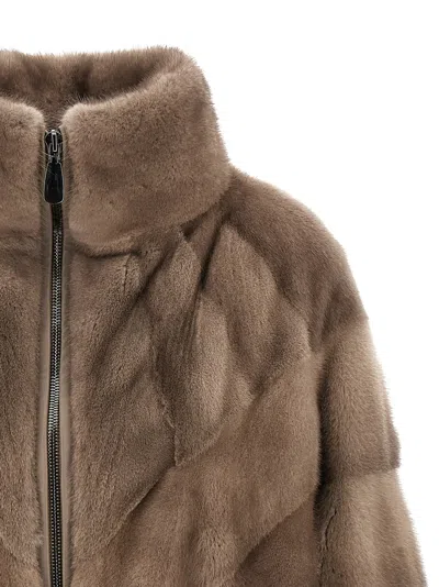 Simonetta Ravizza Boy Fur Gray In Brown