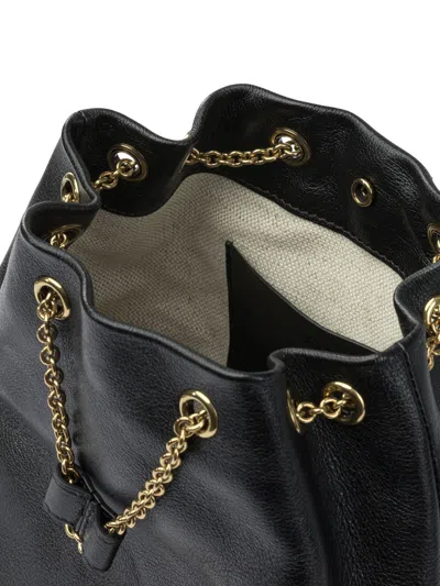 Chloé Chain Detail Backpack Adjustable Straps In Black