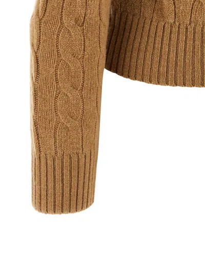 Polo Ralph Lauren Braided Shirt Polo Beige In Brown