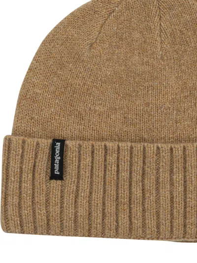 Patagonia Ribbed Cuff Brodeo Style Cap In Brown