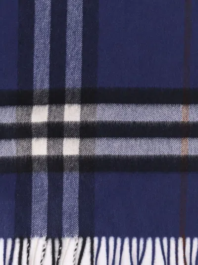 Burberry Check Cashmere Scarf In Brown