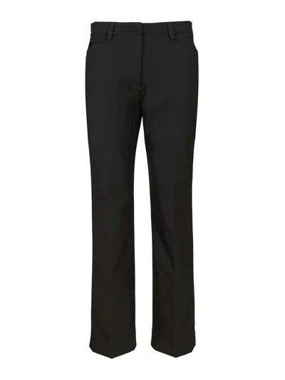 The Latest C-abbie Skinny Poli/lana Trousers Black In Black