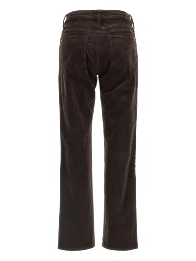Seven Calie Straight Denim Jeans In Brown