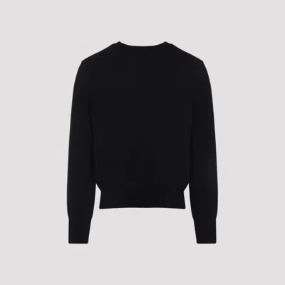 Ami Alexandre Mattiussi Ami Classic V-neck Cardigan With Button-down Front In Black